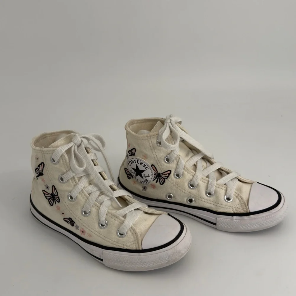 Converse Chuck Taylor All Star Butterflies Big Kid Girls' High Top shoes sz 12‎